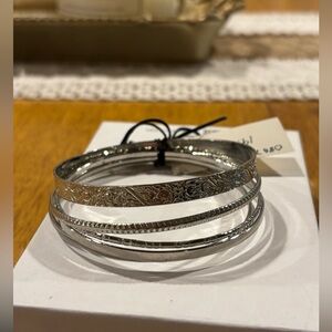 Chic Silver Bracelet Set